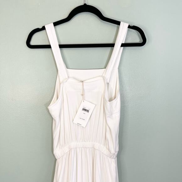 Splendid Jenna Square Neck Wide Strap Garter Waist Ruffled Maxi Dress Small NWT - Picture 4 of 11